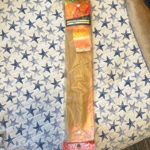 Extensions- human hair/ gold blonde